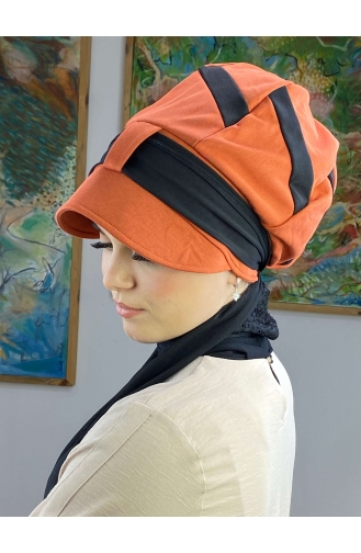 Orange Ready to wear Turban 49BST060322-01