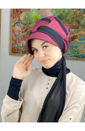 Black Ready to Wear Turban 49BST060322-02