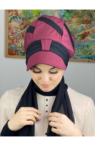 Black Ready to Wear Turban 49BST060322-02