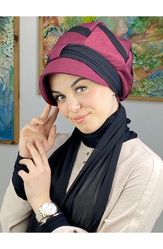 Black Ready to Wear Turban 49BST060322-02