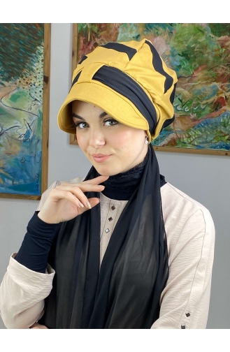Mustard Ready to Wear Turban 49BST060322-03