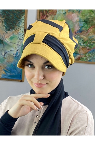 Mustard Ready to Wear Turban 49BST060322-03
