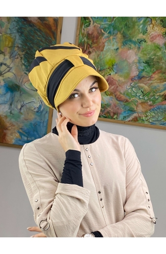 Mustard Ready to Wear Turban 49BST060322-03