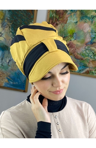 Mustard Ready to Wear Turban 49BST060322-03