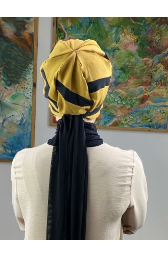 Mustard Ready to Wear Turban 49BST060322-03