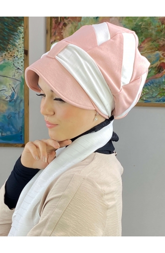 White Ready to Wear Turban 43BST060322-01