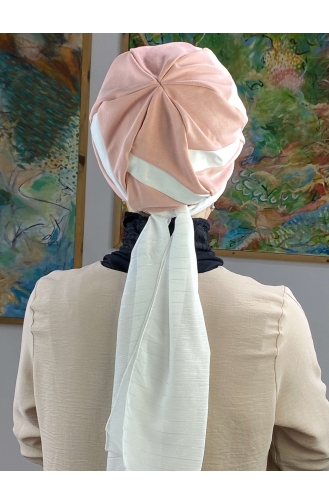 Weiß Praktischer Turban 43BST060322-01