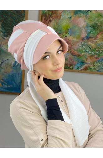 Weiß Praktischer Turban 43BST060322-01