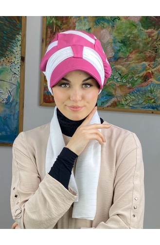 Weiß Praktischer Turban 43BST060322-02