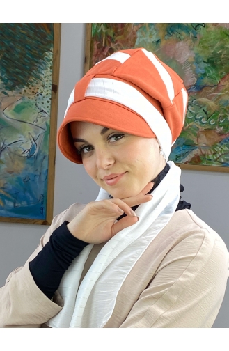 Orange Praktischer Turban 43BST060322-03