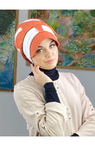 Orange Praktischer Turban 43BST060322-03