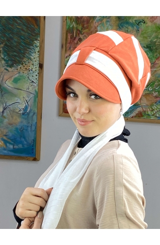 Orange Praktischer Turban 43BST060322-03