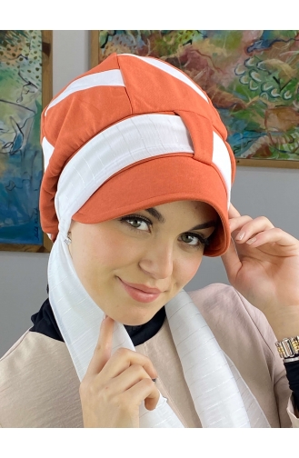 Orange Ready to wear Turban 43BST060322-03