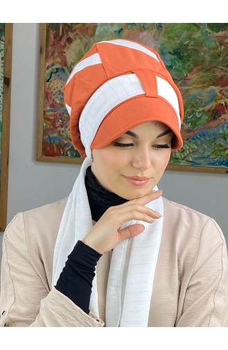 Orange Praktischer Turban 43BST060322-03