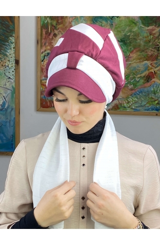 White Ready to Wear Turban 43BST060322-04