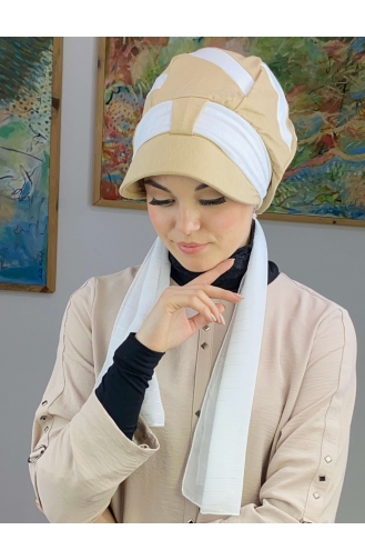 Sand Brown Ready to Wear Turban 43BST060322-05
