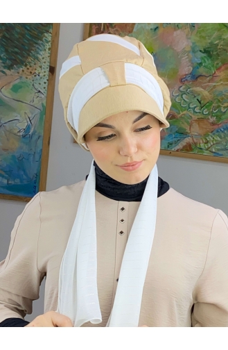 Sand Brown Ready to Wear Turban 43BST060322-05