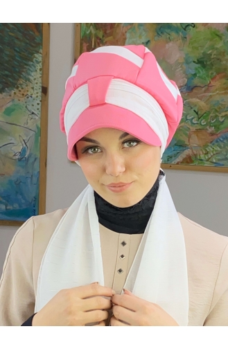 Pink Ready to Wear Turban 43BST060322-06