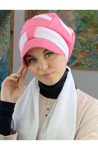 Pink Ready to Wear Turban 43BST060322-06