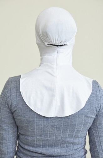 Sefamerve Hijab Bonnet 02 White 02