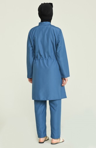Indigo Modest Swimwear 2889.İndigo