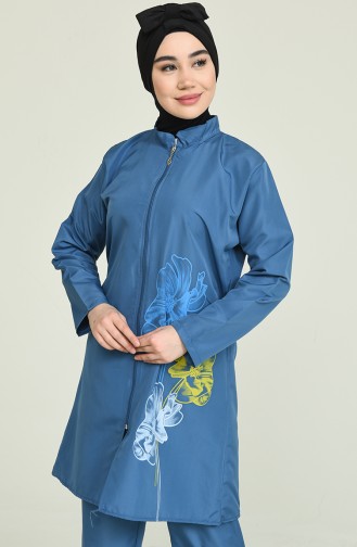 Indigo Modest Swimwear 2889.İndigo