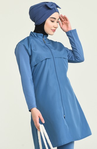 Indigo Modest Swimwear 2896.İndigo