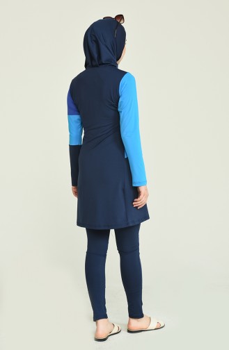 Navy Blue Swimsuit Hijab 262-03