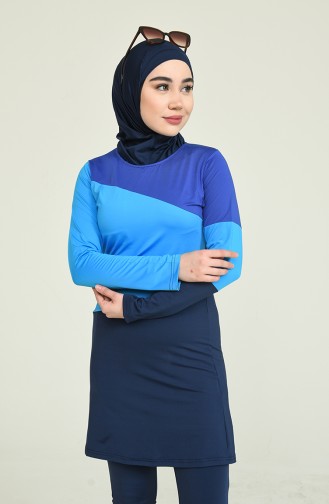 Maillot de Bain Hijab 262-03 Bleu Marine 262-03