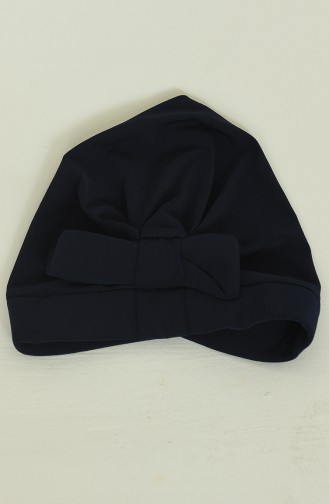 Navy Blue Modest Swimwear 2895.Lacivert