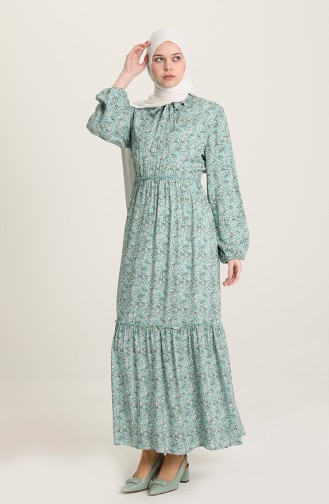 Minzengrün Hijab Kleider 60232-03