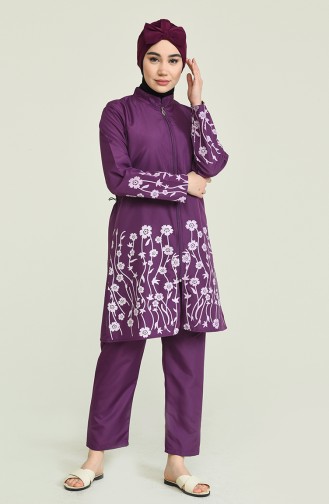 Purple Swimsuit Hijab 2894.Mor
