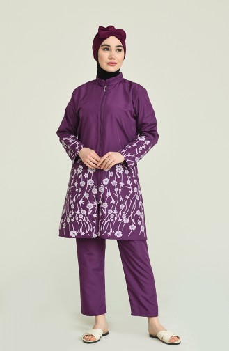 Purple Swimsuit Hijab 2894.Mor