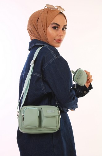 Mint Green Shoulder Bags 7027-03