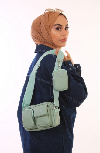 Mint Green Shoulder Bags 7027-03