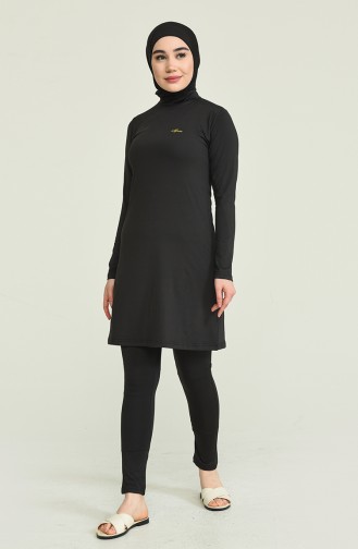 Black Swimsuit Hijab 21600-01