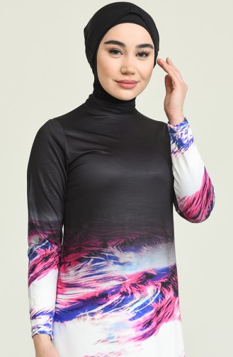 Black Swimsuit Hijab 2904.Siyah