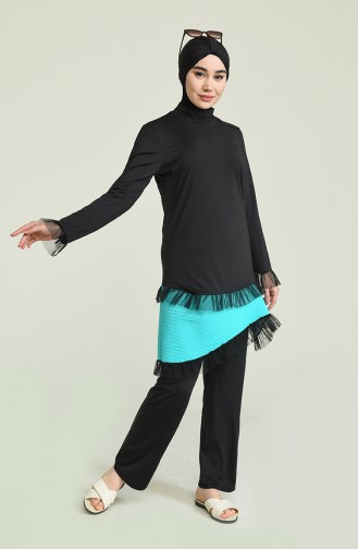 Turquoise Swimsuit Hijab 02157-02