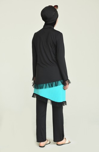 Maillot de Bain Hijab Turquoise 02157-02