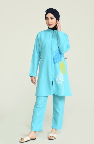 Turquoise Swimsuit Hijab 2887.Turkuaz