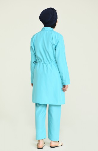 Maillot de Bain Hijab Turquoise 2887.Turkuaz