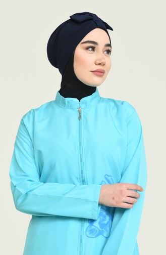 Maillot de Bain Hijab Turquoise 2887.Turkuaz