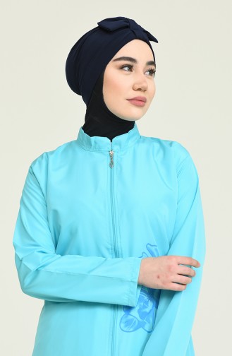 Turquoise Swimsuit Hijab 2887.Turkuaz