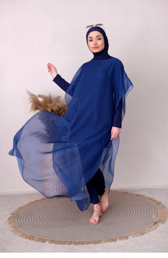 Caftan Kimono Pareo P2201-navy Blue 2482