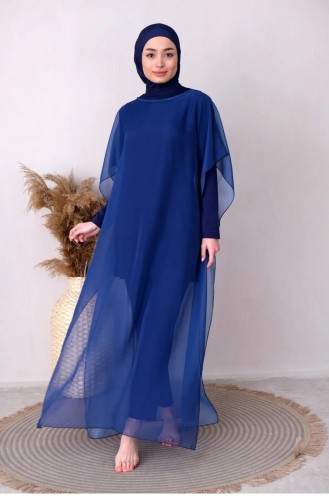 Kaftan-Kimono-Pareo P2201-Dunkel Blau 2482