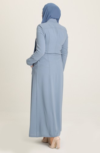 Ice Blue Abaya 0430-03