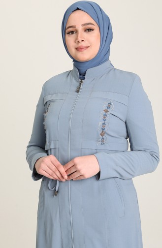 Ice Blue Abaya 0430-03