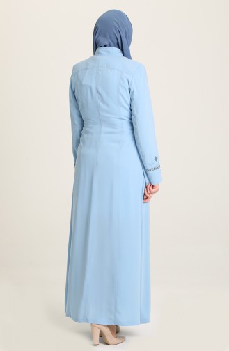 Abayas Bleu Glacé 3429-01