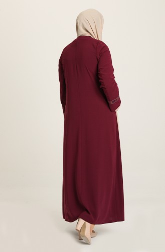 Plum Abaya 3435-01