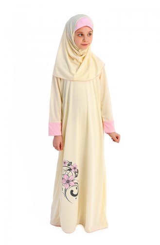 Cream Prayer Dress 0100-04